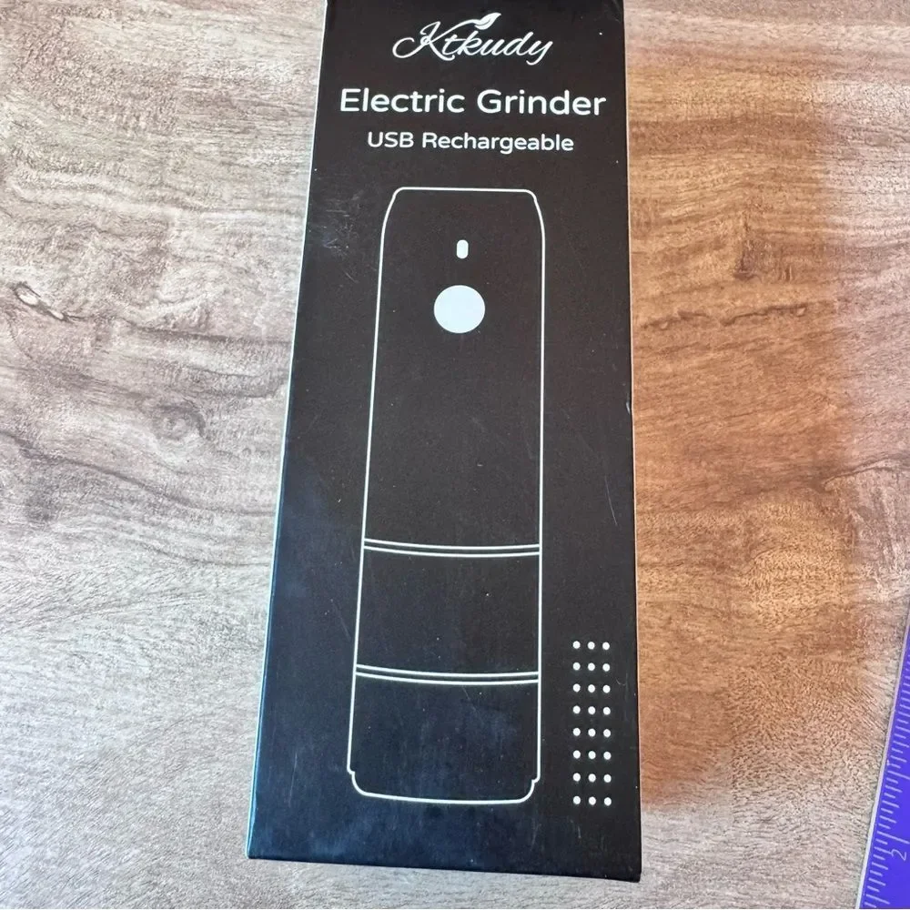 Electric Pepper Grinder Usb Rechargeable Led Lights Refillable Adjustable NIB